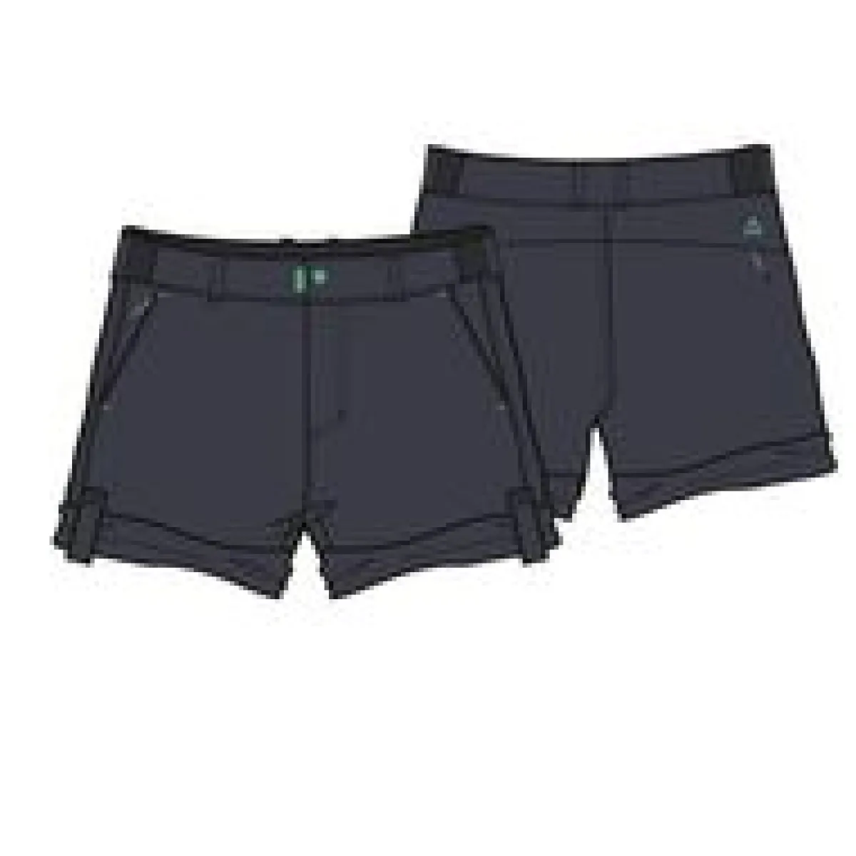 Shorts|Outdoor Active|Passenger 365 Trail Roll Up Shorts - Charcoal