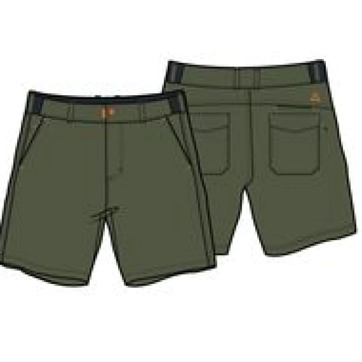 Shorts|Bottoms|Passenger 365 Trail Short - Khaki Green KhakiGreen