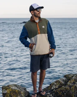 Fleece|Passenger Adrift Recycled Polar Fleece - Khaki Green/Oatmeal KhakiGreen/Oatmeal