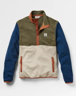 Fleece|Passenger Adrift Recycled Polar Fleece - Khaki Green/Oatmeal KhakiGreen/Oatmeal