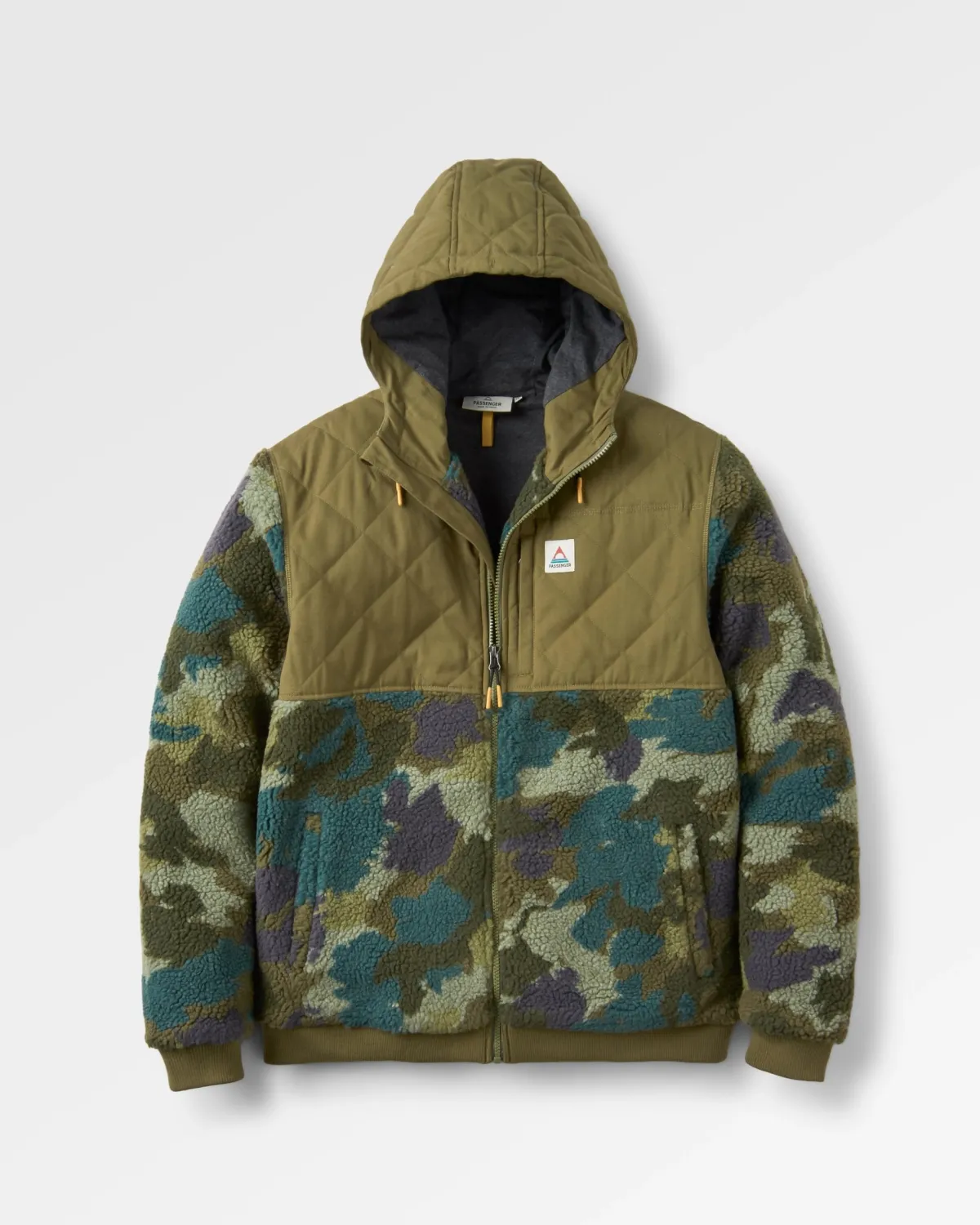 Fleece|Passenger Adventure 2.0 Recycled Deep-Pile Sherpa Fleece - Alpine Camo Khaki Green AlpineCamoKhakiGreen