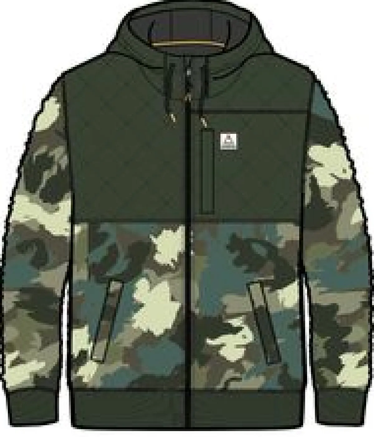 Fleece|Passenger Adventure 2.0 Recycled Deep-Pile Sherpa Fleece - Alpine Camo Khaki Green AlpineCamoKhakiGreen