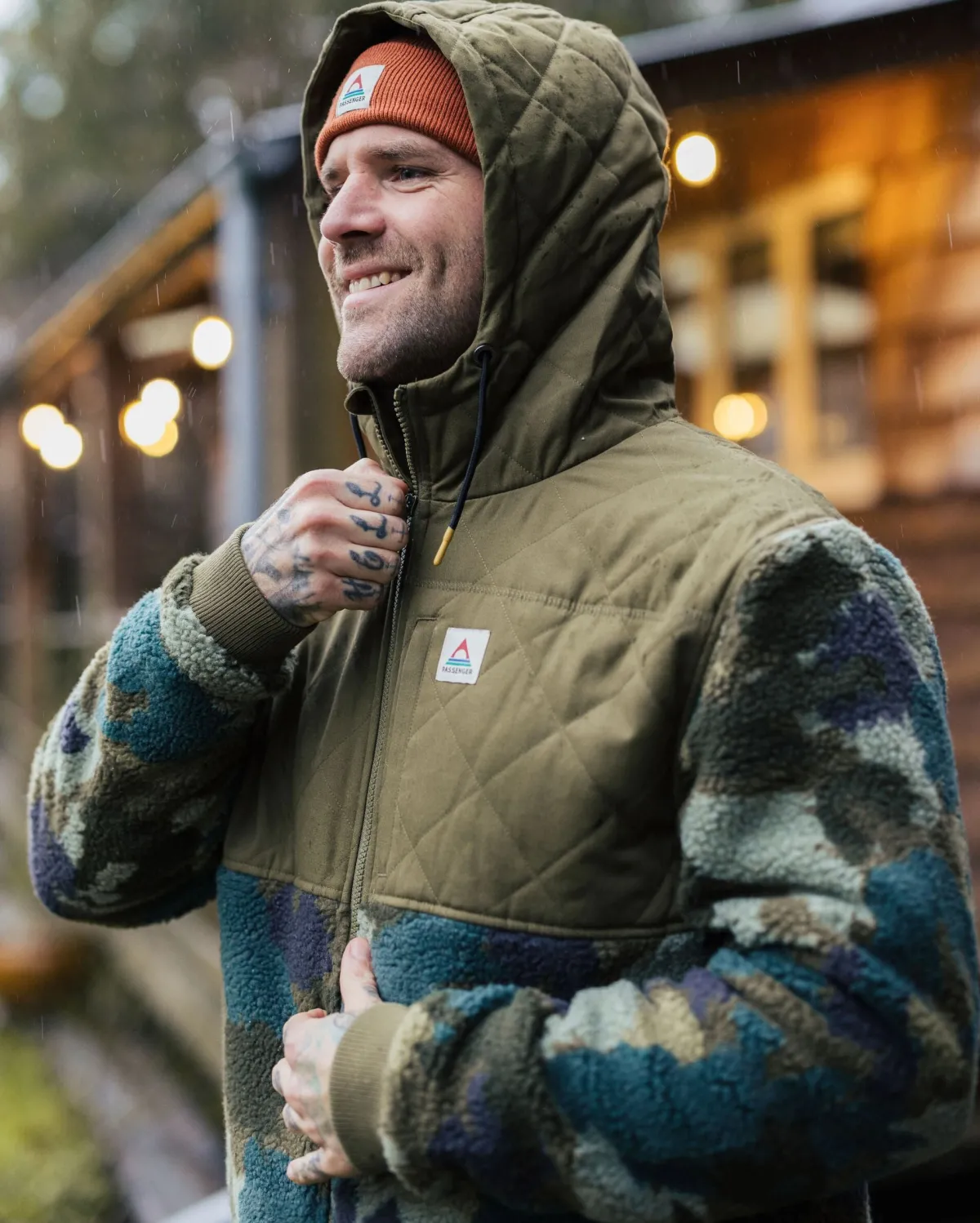 Fleece|Passenger Adventure 2.0 Recycled Deep-Pile Sherpa Fleece - Alpine Camo Khaki Green AlpineCamoKhakiGreen