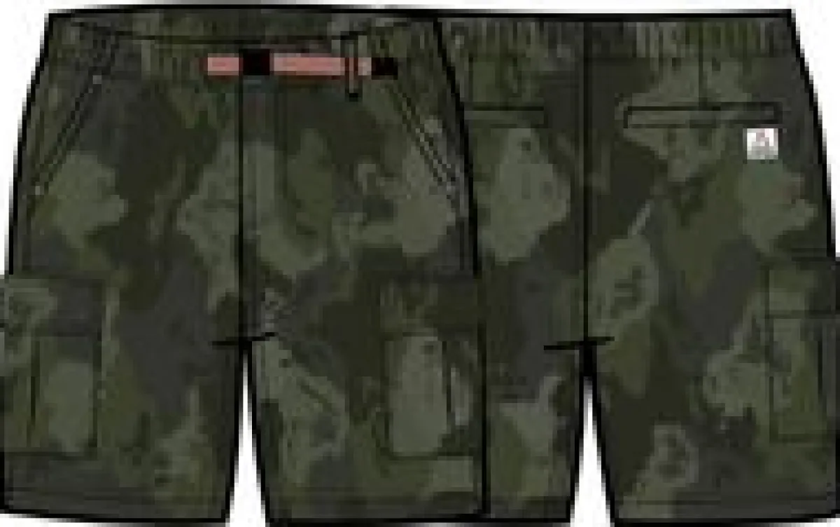 Shorts|Shorts|Passenger Adventurer Cargo Short - Sycamore Khaki Green Camo SycamoreKhakiGreenCamo