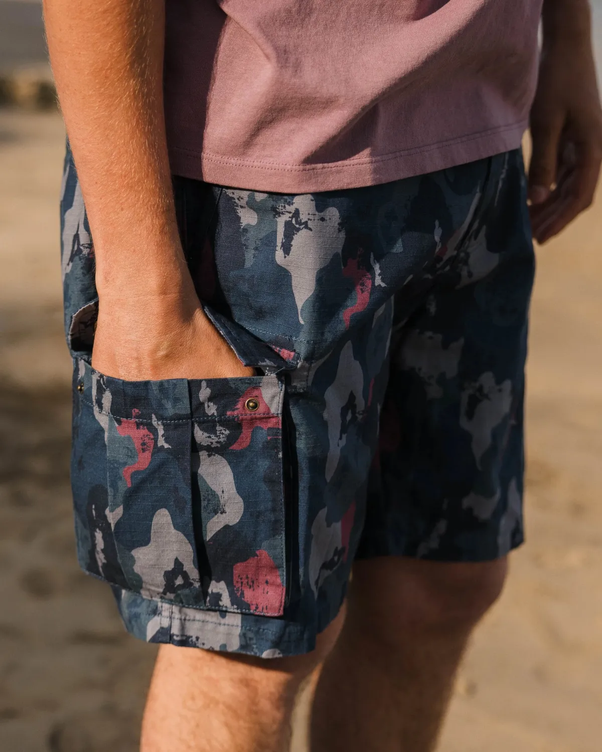Shorts|Shorts|Passenger Adventurer Cargo Shorts - Sycamore Camo SycamoreCamo