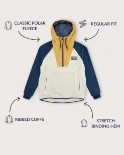 Fleece|Fleece|Passenger Alexander Recycled Polar Hooded Fleece - Egret