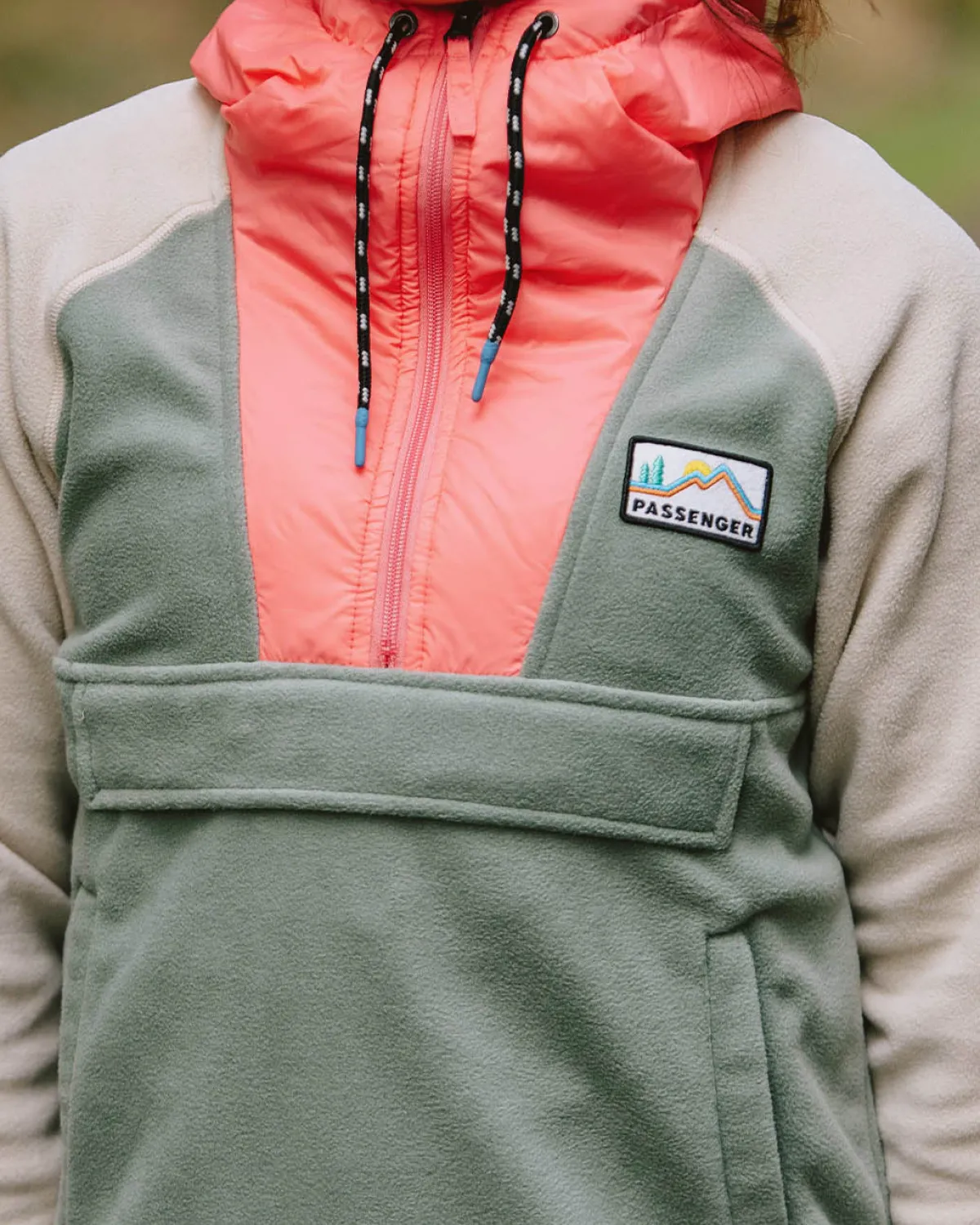 Fleece|Fleece|Passenger Alexander Recycled Polar Hooded Fleece - Pistachio
