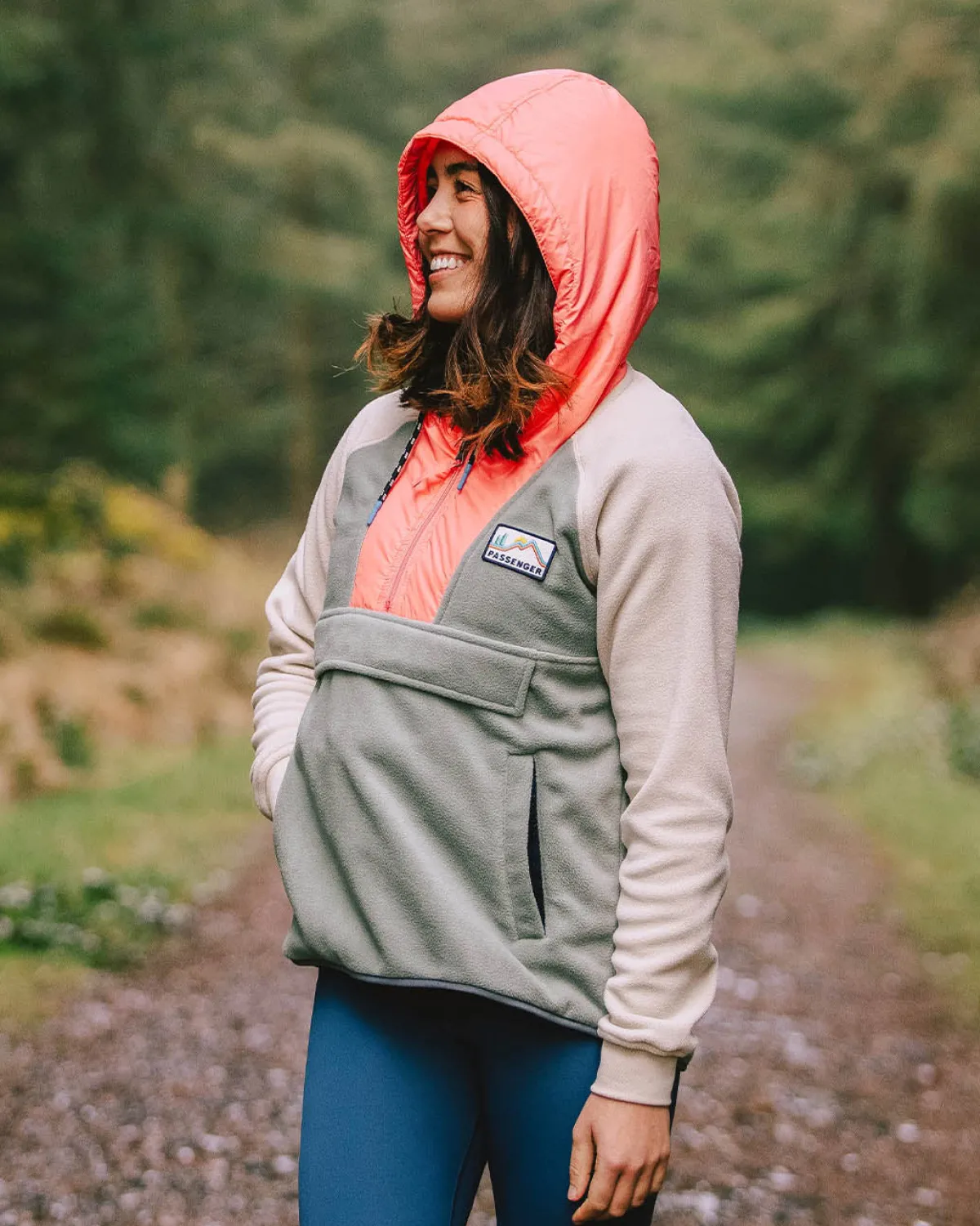 Fleece|Fleece|Passenger Alexander Recycled Polar Hooded Fleece - Pistachio