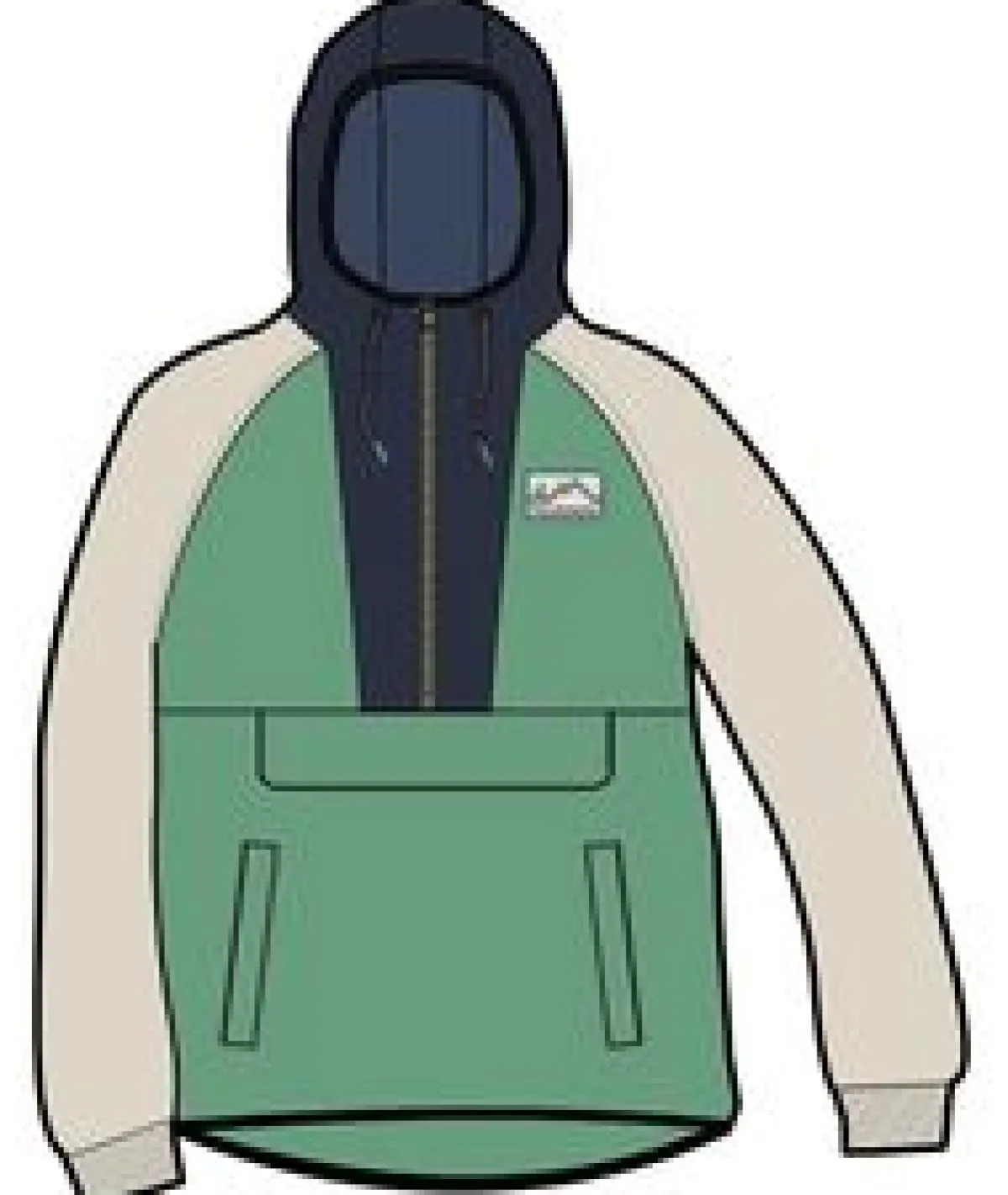Fleece|Fleece|Passenger Alexander Recycled Polar Hooded Fleece - Green Spruce GreenSpruce
