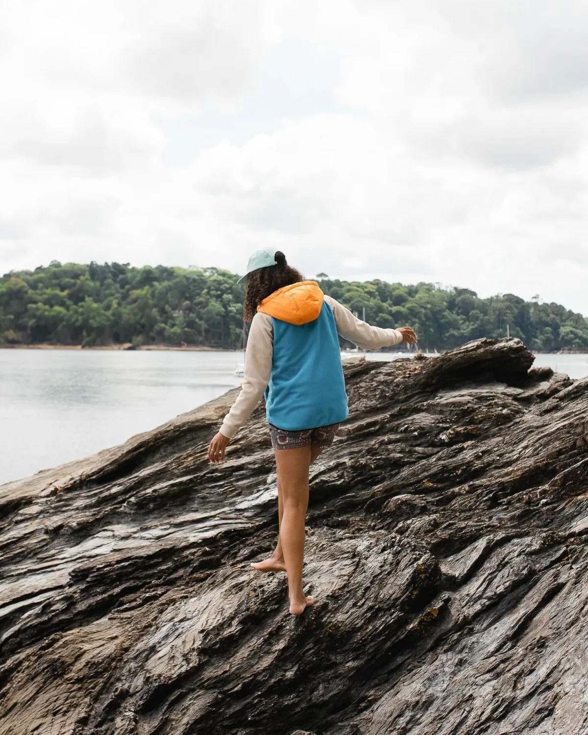 Fleece|Fleece|Passenger Alexander Recycled Polar Hooded Fleece - Blue Pool BluePool