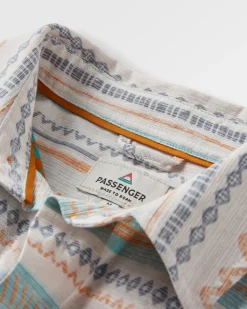 Shirts|Shirts|Passenger Amboro Organic Cotton Long Sleeve Shirt - Patchwork Stripe Birch PatchworkStripeBirch