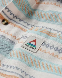 Shirts|Shirts|Passenger Amboro Organic Cotton Long Sleeve Shirt - Patchwork Stripe Birch PatchworkStripeBirch