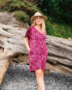 Dresses|Dresses & Skirts|Passenger Ambrose Oversized Dress - Vintage Patchwork Wine VintagePatchworkWine