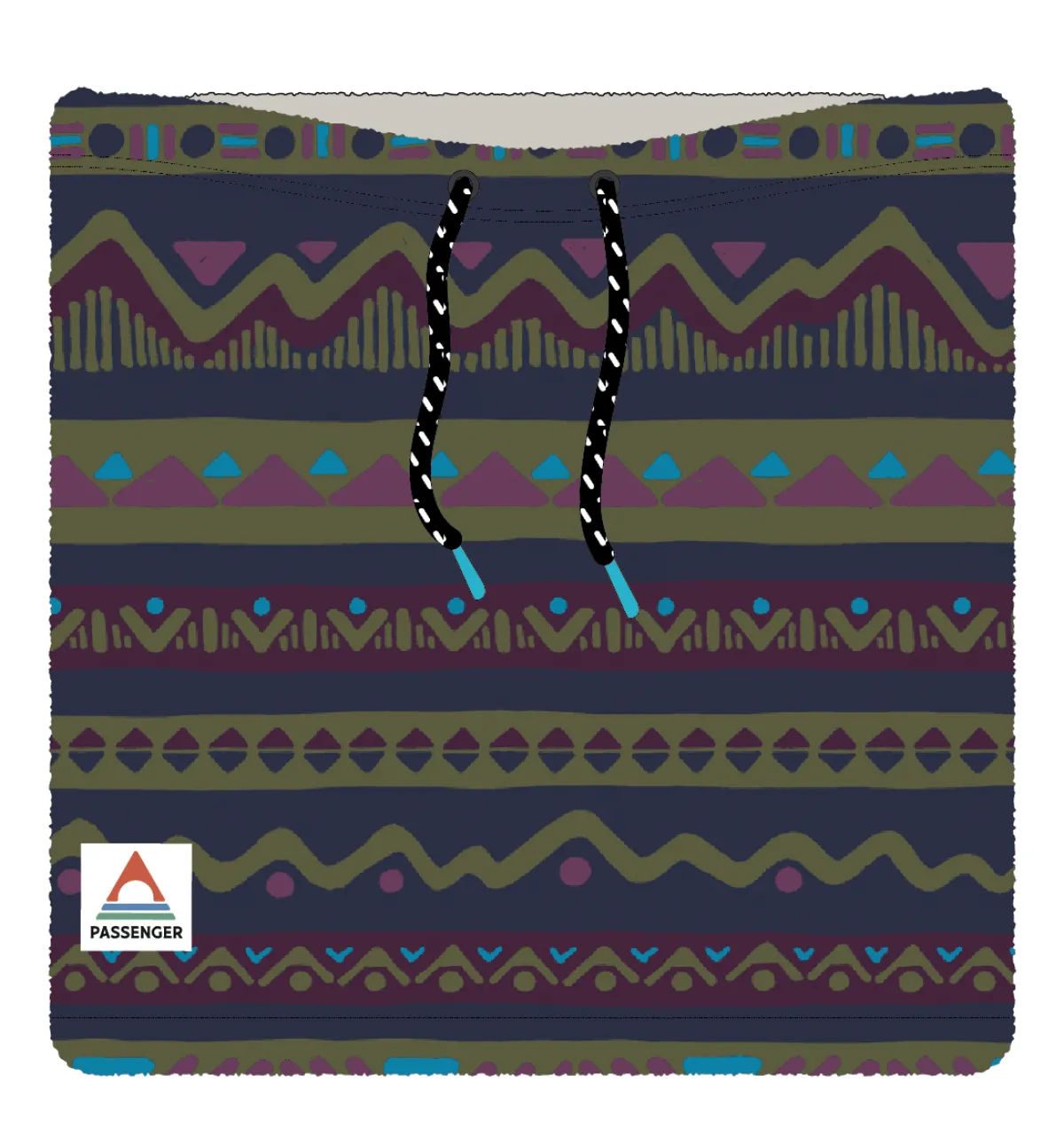 Neckwear & Snoods|Scarves & Neckwear|Passenger Ash Recycled Sherpa Fleece Neck Gaiter - Mountain Geo Multi MountainGeoMulti