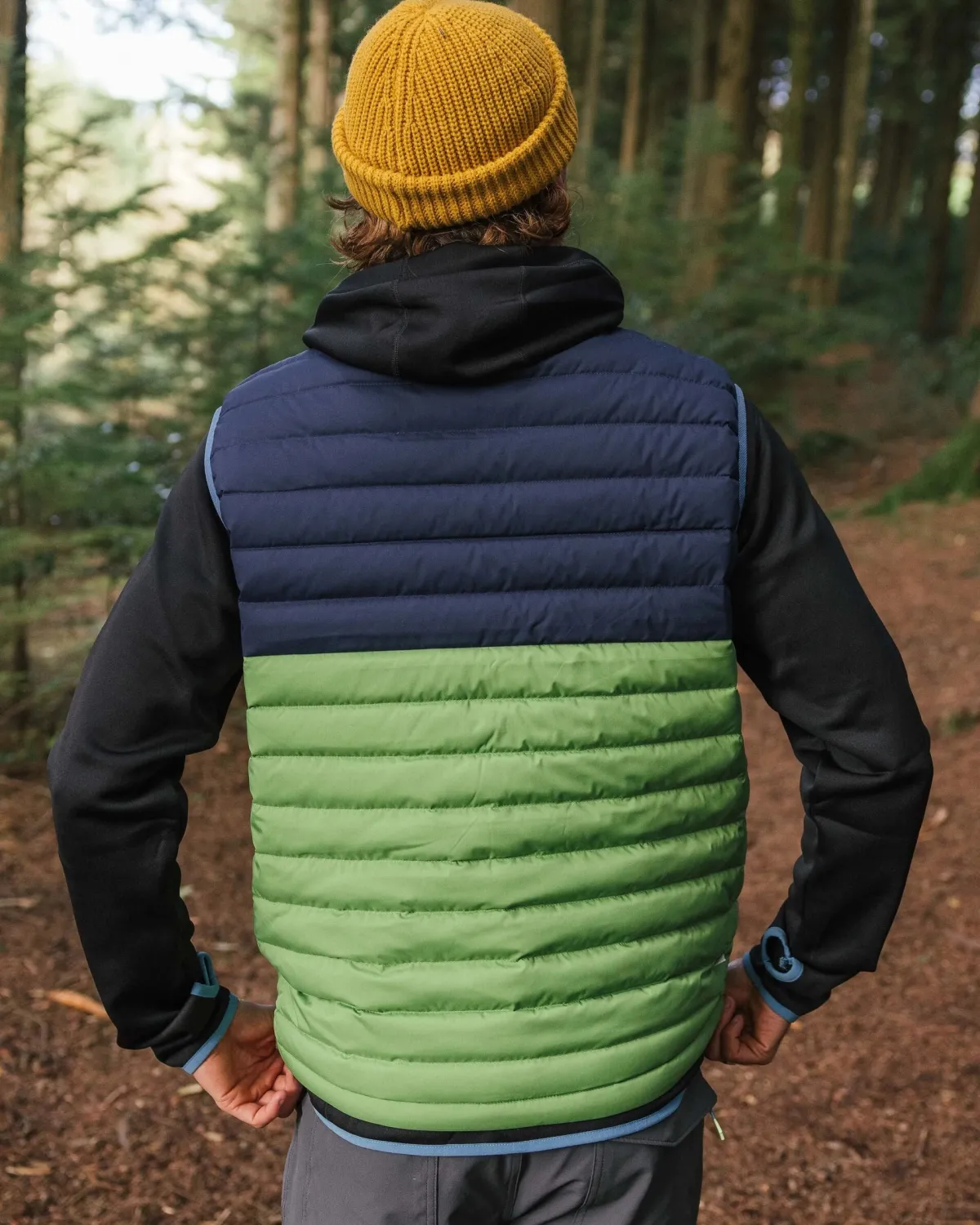 Insulated|Passenger Ashland Down Recycled Vest - Rich Navy/Pear Green RichNavy/PearGreen