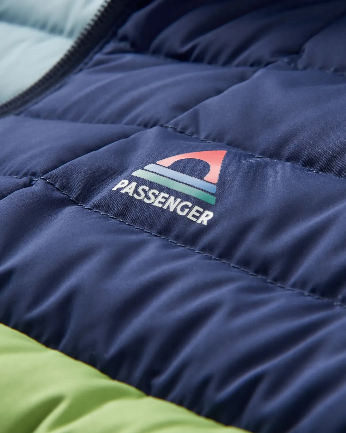 Insulated|Passenger Ashland Down Recycled Vest - Rich Navy/Pear Green RichNavy/PearGreen