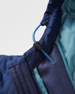 Jackets|Outdoor Active|Passenger Ashland Recycled Down Jacket - Rich Navy/Pear Green RichNavy/PearGreen