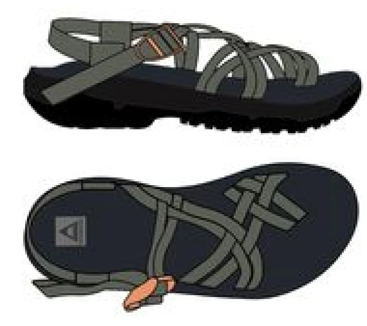 Footwear|Flip Flops & Sandals|Passenger Atlas Roam Sandal - Dusty Olive DustyOlive