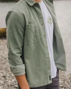 Shirts|Shirts|Passenger Backcountry Cord Long Sleeve Shirt - Pistachio