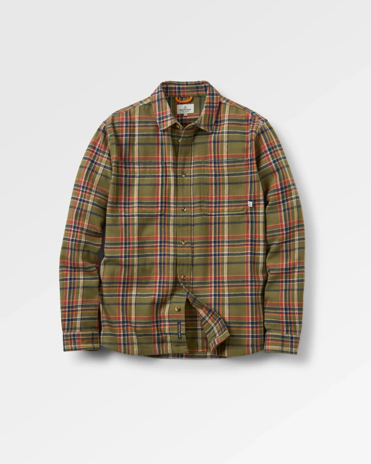 Shirts|Passenger Backcountry Long Sleeve Shirt - Khaki Green Check KhakiGreenCheck