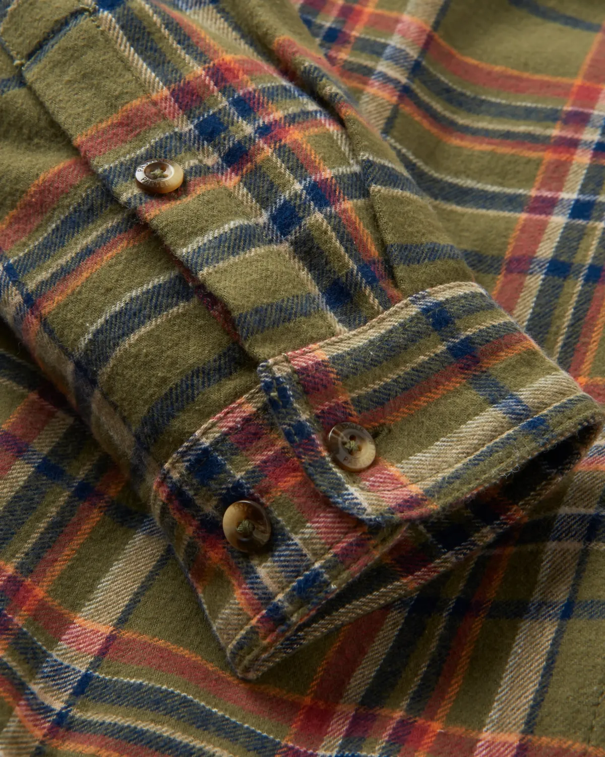 Shirts|Passenger Backcountry Long Sleeve Shirt - Khaki Green Check KhakiGreenCheck