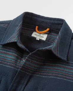 Shirts|Shirts|Passenger Backcountry Long Sleeve Stripe Shirt - Black Stripe BlackStripe
