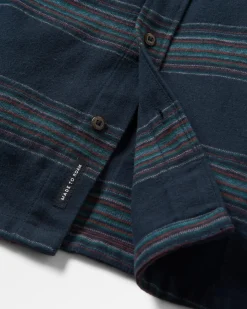 Shirts|Shirts|Passenger Backcountry Long Sleeve Stripe Shirt - Black Stripe BlackStripe