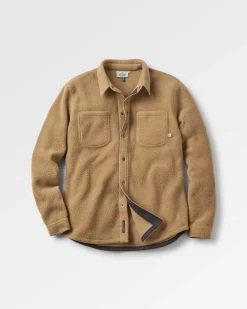 Shirts|Passenger Backcountry Recycled Sherpa Fleece Long Sleeve Shirt - Biscuit