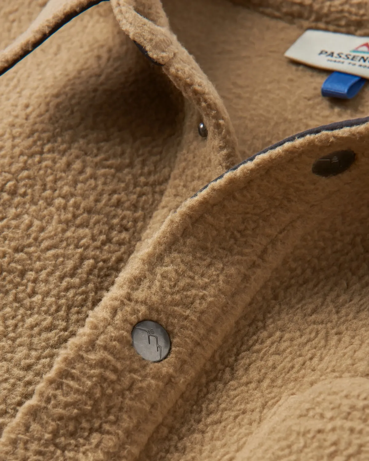 Shirts|Passenger Backcountry Recycled Sherpa Fleece Long Sleeve Shirt - Biscuit