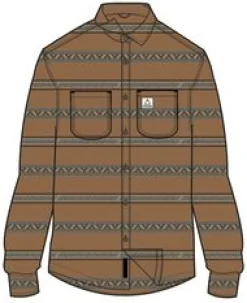 Shirts|Shirts|Passenger Backcountry Stripe Long Sleeve Shirt - Toffee Jacquard ToffeeJacquard