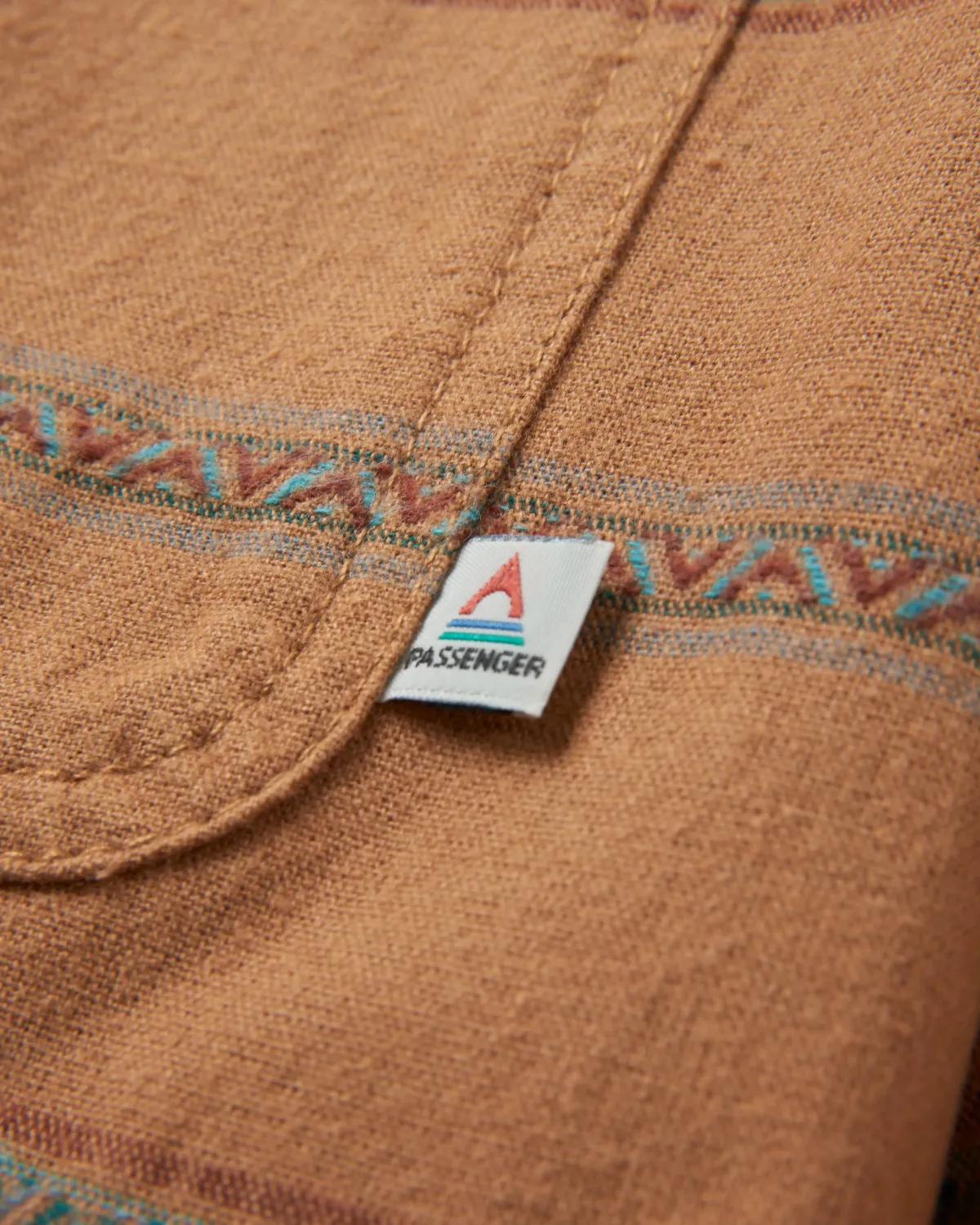 Shirts|Shirts|Passenger Backcountry Stripe Long Sleeve Shirt - Toffee Jacquard ToffeeJacquard