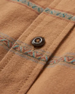 Shirts|Shirts|Passenger Backcountry Stripe Long Sleeve Shirt - Toffee Jacquard ToffeeJacquard