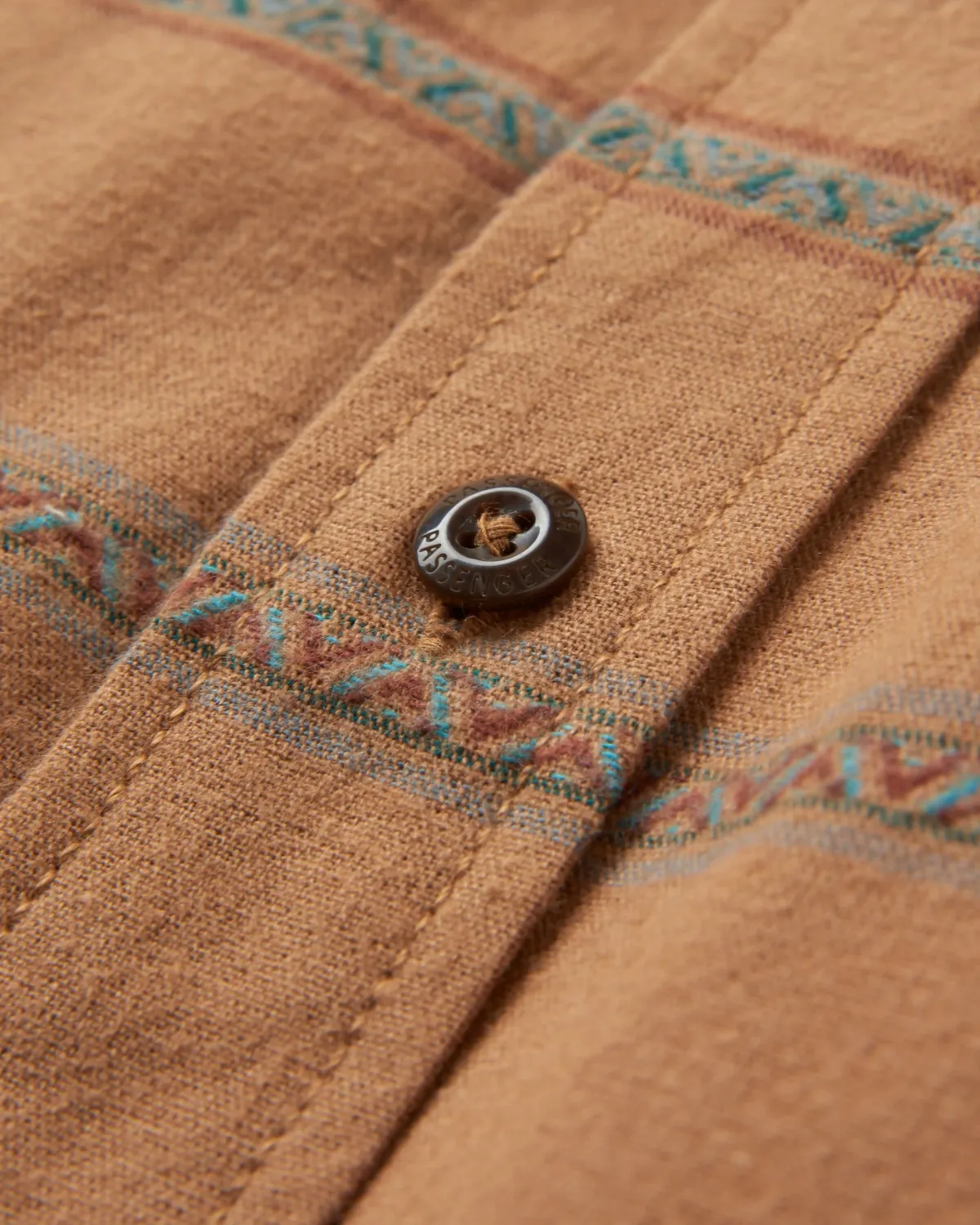 Shirts|Shirts|Passenger Backcountry Stripe Long Sleeve Shirt - Toffee Jacquard ToffeeJacquard