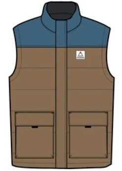 Jackets|Insulated|Passenger Baltic Recycled Insulated Vest - Toffee/Blue Steel Toffee/BlueSteel