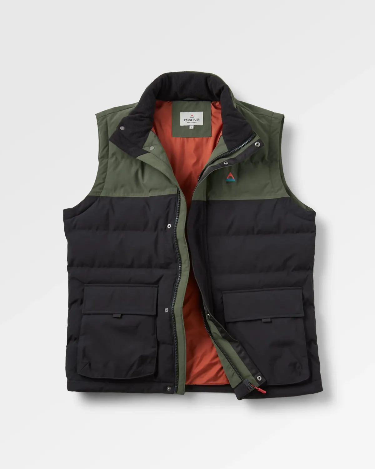 Jackets|Insulated|Passenger Baltic Recycled Insulated Vest - Black/Khaki Black/Khaki