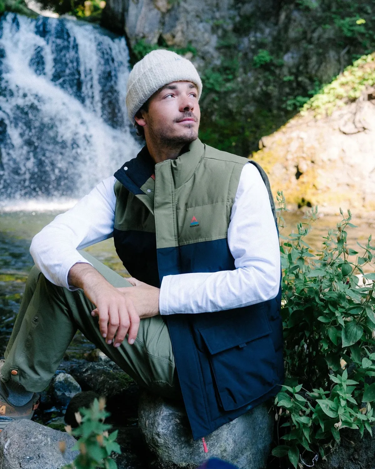 Jackets|Insulated|Passenger Baltic Recycled Insulated Vest - Black/Khaki Black/Khaki