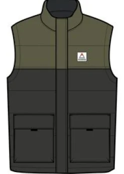 Jackets|Insulated|Passenger Baltic Recycled Insulated Vest - Black/Khaki Black/Khaki