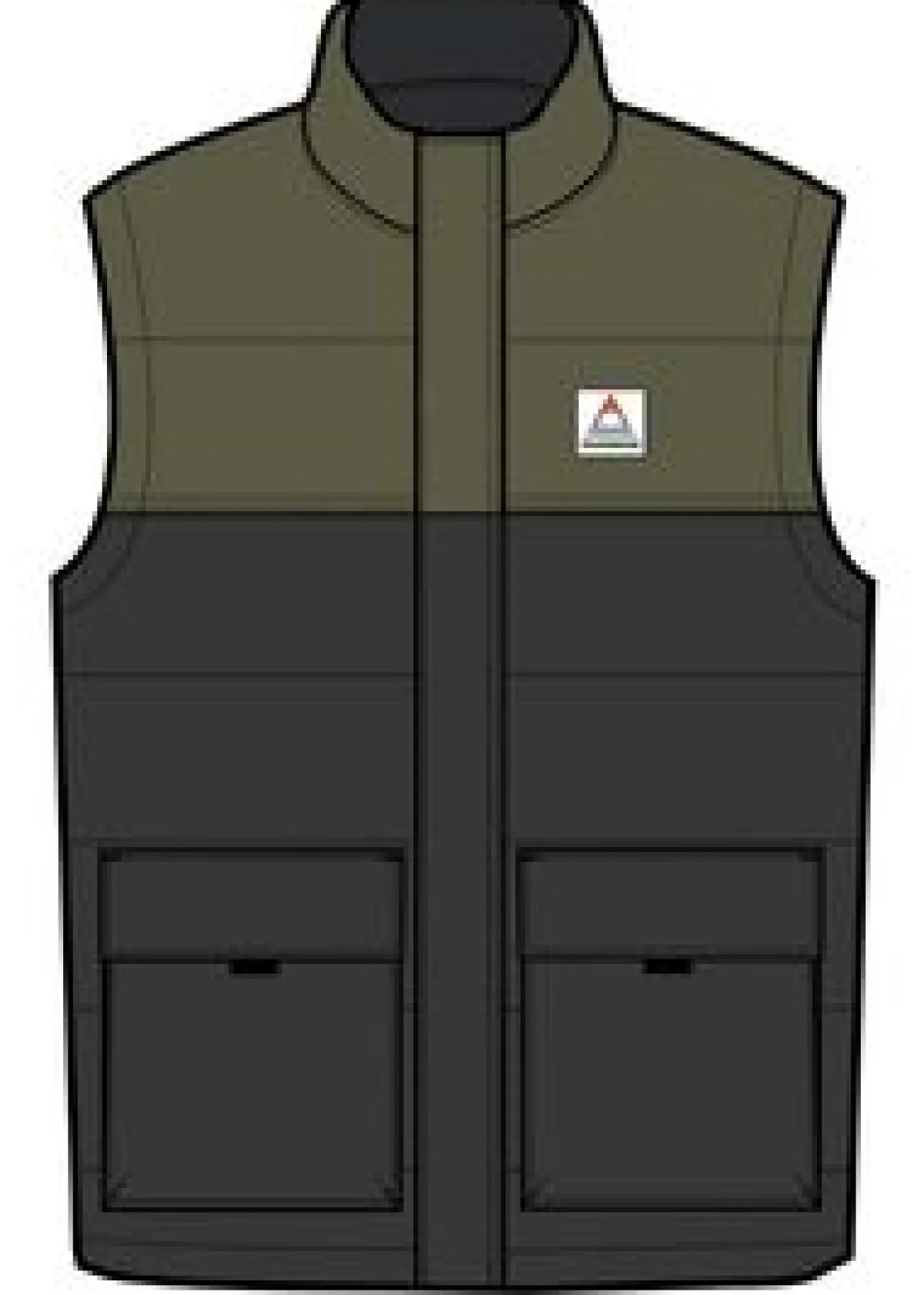 Jackets|Insulated|Passenger Baltic Recycled Insulated Vest - Black/Khaki Black/Khaki