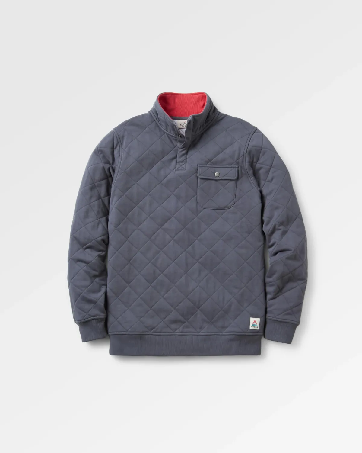 Sweatshirts|Passenger Bark Recycled Quilted Button Up Sweatshirt - Charcoal