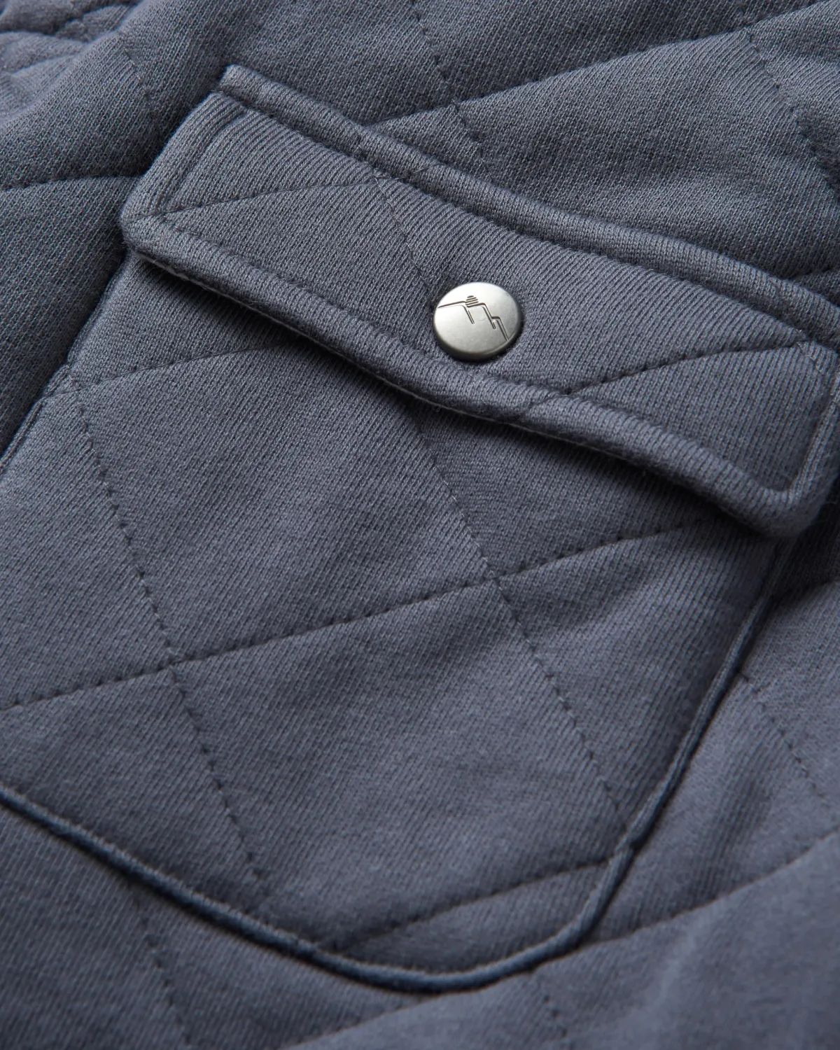 Sweatshirts|Passenger Bark Recycled Quilted Button Up Sweatshirt - Charcoal