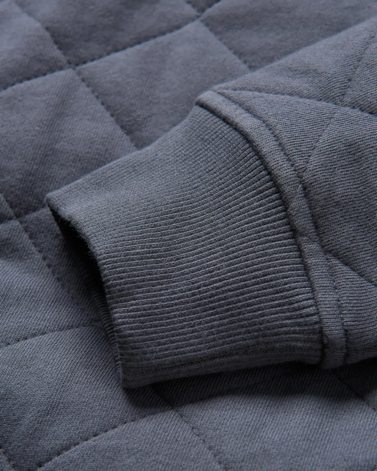 Sweatshirts|Passenger Bark Recycled Quilted Button Up Sweatshirt - Charcoal