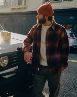 Shirts|Jackets|Passenger Barren Shirt Jacket - Wine