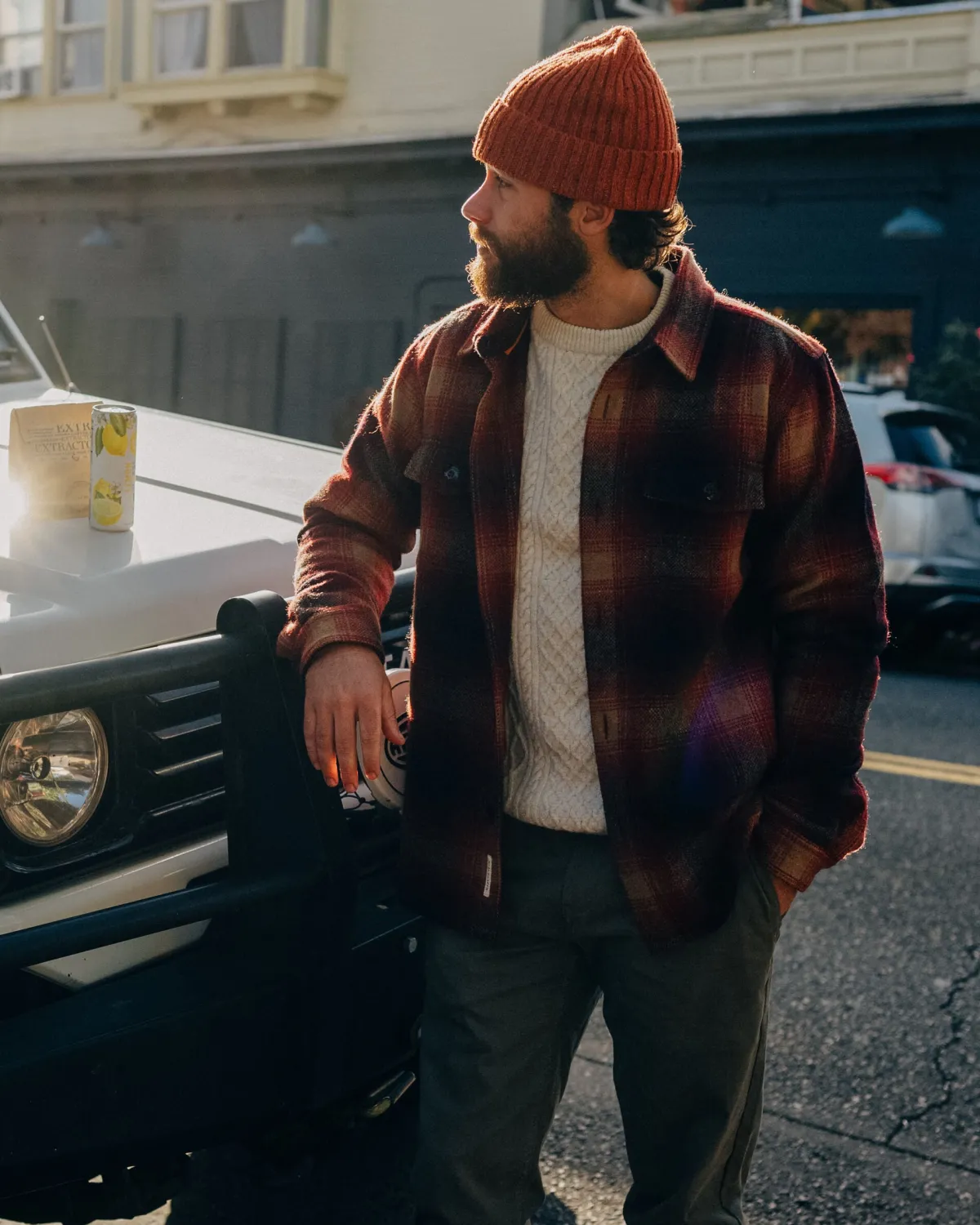 Shirts|Jackets|Passenger Barren Shirt Jacket - Wine