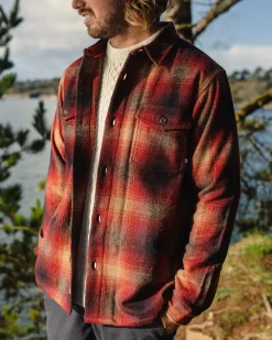 Shirts|Jackets|Passenger Barren Shirt Jacket - Wine