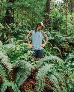 T-Shirts & Tank Tops|Passenger Boardwalk Active Recycled Tank Top - Blue Steel Marl BlueSteelMarl