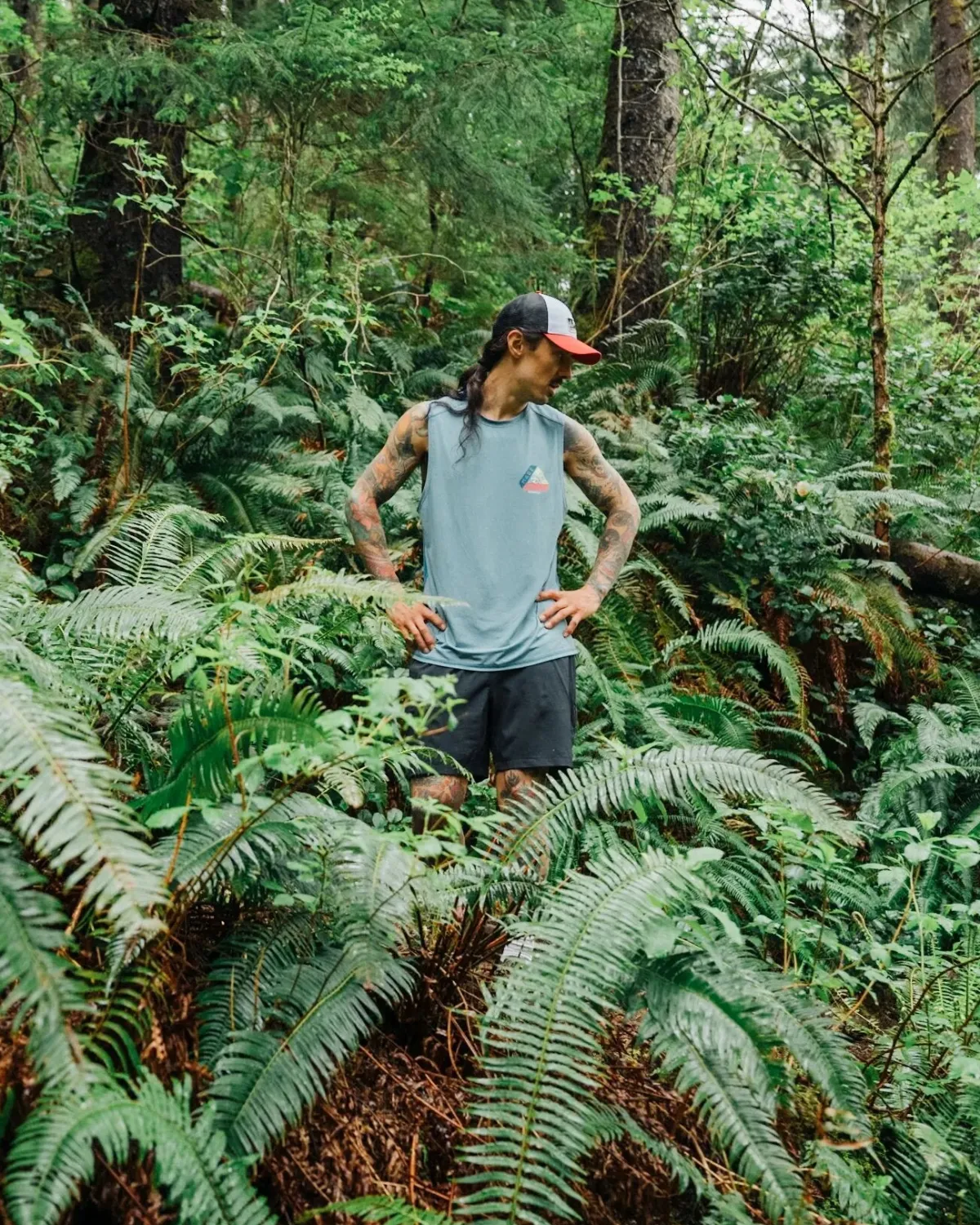 T-Shirts & Tank Tops|Passenger Boardwalk Active Recycled Tank Top - Blue Steel Marl BlueSteelMarl