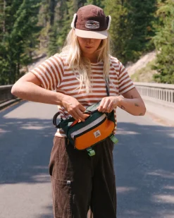 Backpacks & Bags|Backpacks & Bags|Passenger Boondocker Recycled Hip Pack - Rain Forest Orange Multi RainForestOrangeMulti