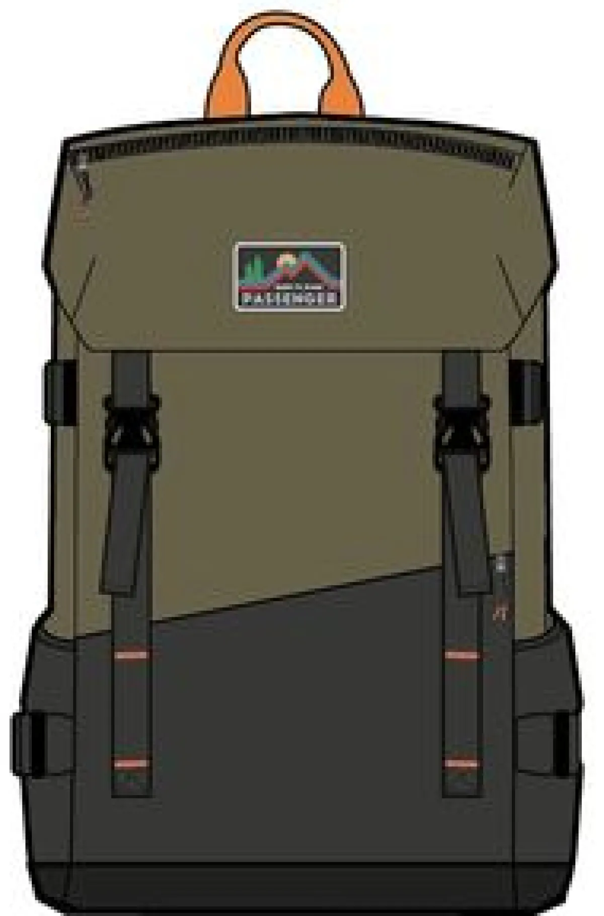 Backpacks & Bags|Backpacks|Passenger Boondocker Recycled 26L Backpack - Black/Khaki Green Black/KhakiGreen