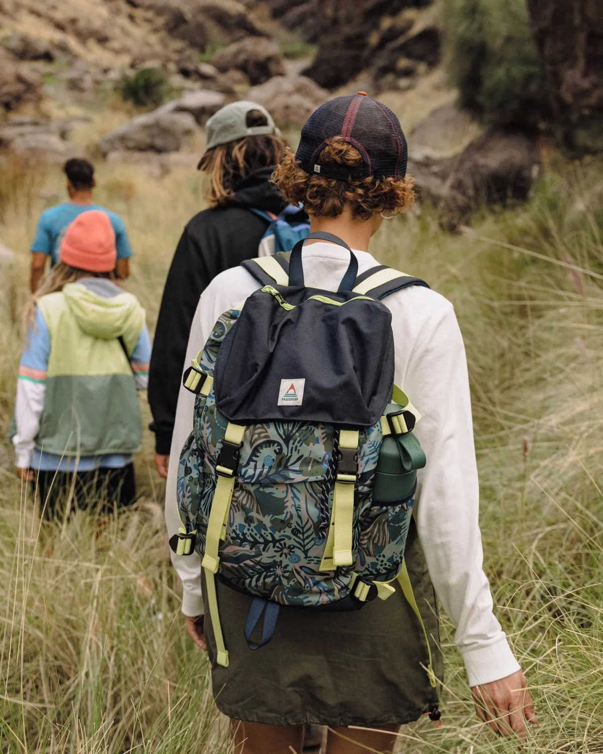 Surf Accessories|Backpacks & Bags|Passenger Boondocker Recycled 26L Backpack - Abstract Seaweed Pistachio AbstractSeaweedPistachio