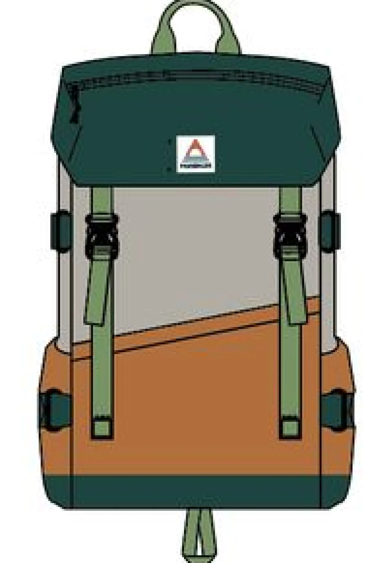 Backpacks & Bags|Surf Accessories|Passenger Boondocker Recycled 26L Backpack - Rain Forest Orange Multi RainForestOrangeMulti